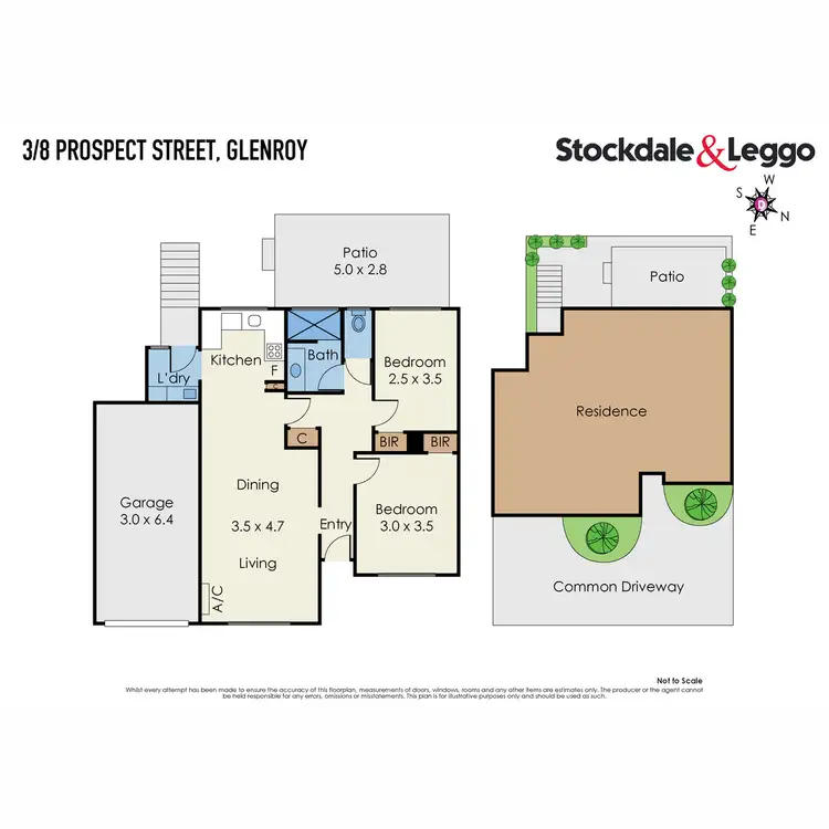 Floorplan of Homely unit listing, 3/8 Prospect Street, Glenroy VIC 3046