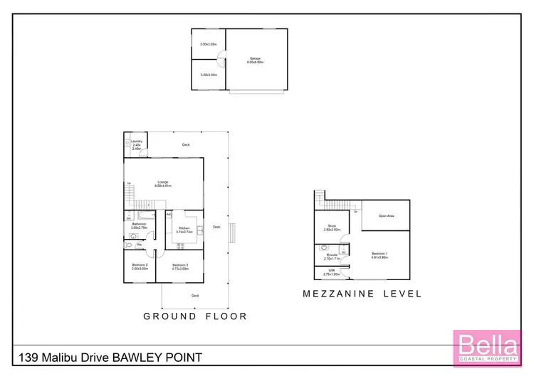 Floorplan of Homely house listing, 139 Malibu Drive, Bawley Point NSW 2539