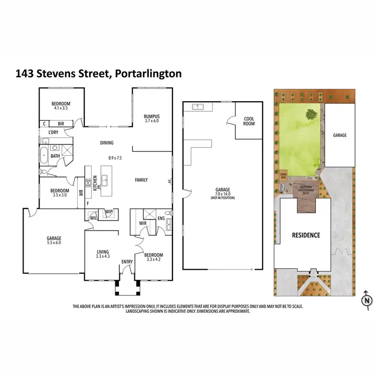 Floorplan of Homely house listing, 143 Stevens Street, Portarlington VIC 3223