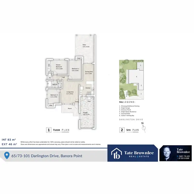 Floorplan of Homely villa listing, 65/73-101 Darlington Drive, Banora Point NSW 2486