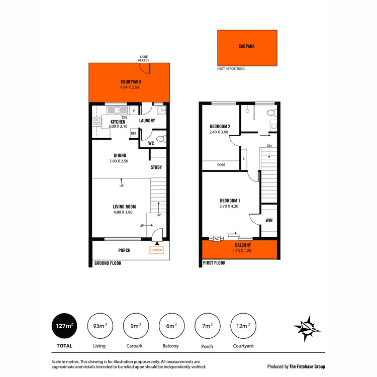 Floorplan of Homely townhouse listing, 2/9 O G Road, Klemzig SA 5087
