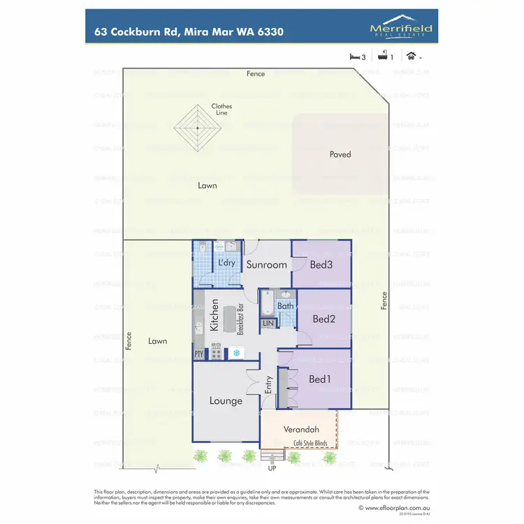 Floorplan of Homely house listing, 63 Cockburn Road, Mira Mar WA 6330