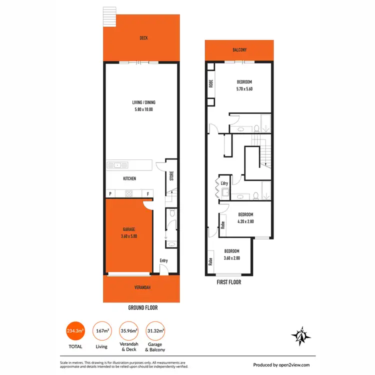 Floorplan of Homely townhouse listing, 4/17 Heritage Drive, Wallaroo SA 5556