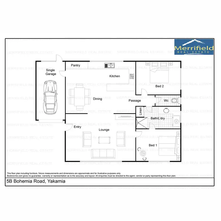 Floorplan of Homely unit listing, 5B Bohemia Road, Yakamia WA 6330