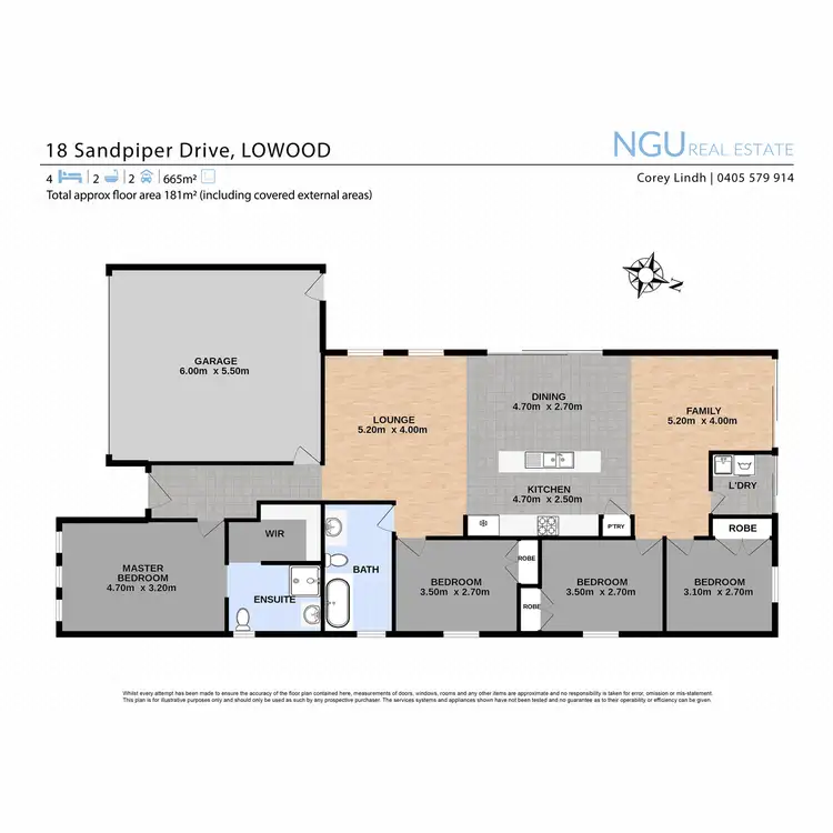 Floorplan of Homely house listing, 18 Sandpiper Drive, Lowood QLD 4311