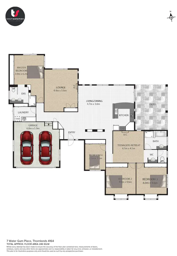 Floorplan of Homely house listing, 7 Water Gum Place, Thornlands QLD 4164