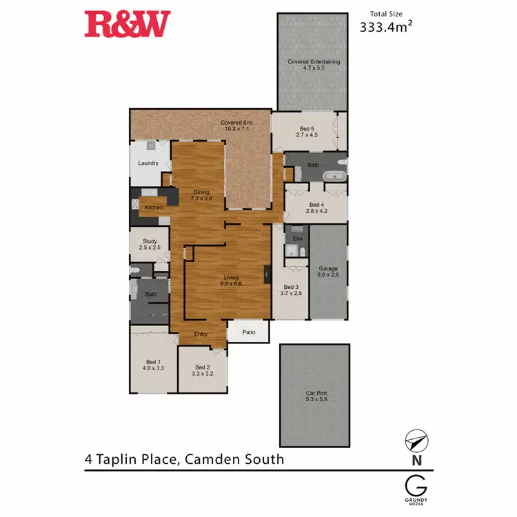 Floorplan of Homely house listing, 4 Taplin Place, Camden South NSW 2570
