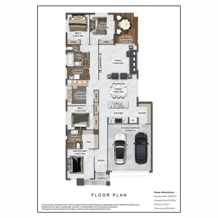 Floorplan of Homely house listing, 12 Grindelia Drive, Springfield Lakes QLD 4300