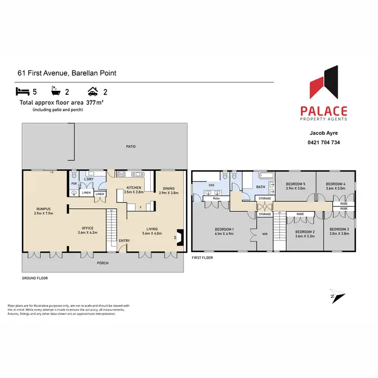 Floorplan of Homely house listing, 61 First Avenue, Barellan Point QLD 4306