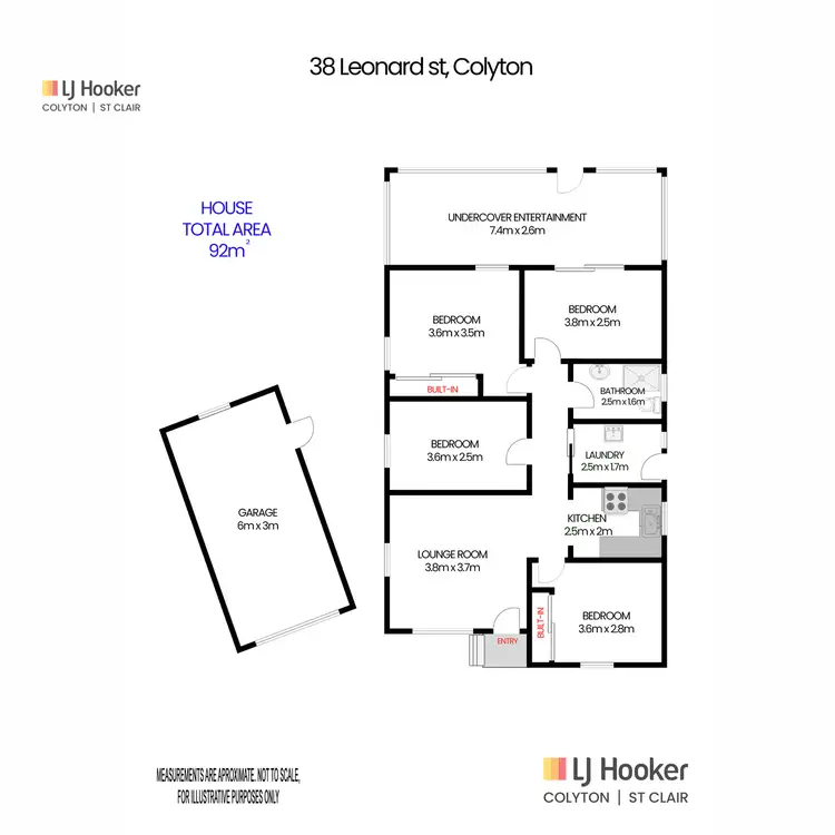 Floorplan of Homely house listing, 38 Leonard Street, Colyton NSW 2760