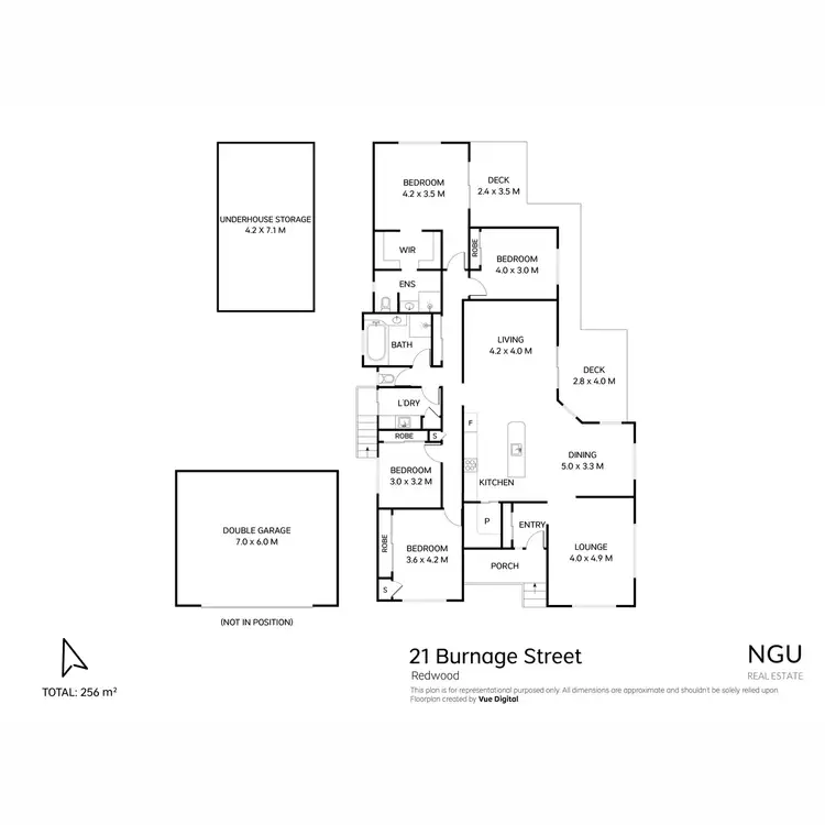 Floorplan of Homely house listing, 21 Burnage Street, Redwood QLD 4350