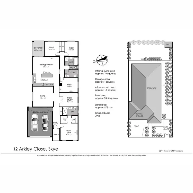 Floorplan of Homely house listing, 12 Arkley Close, Skye VIC 3977