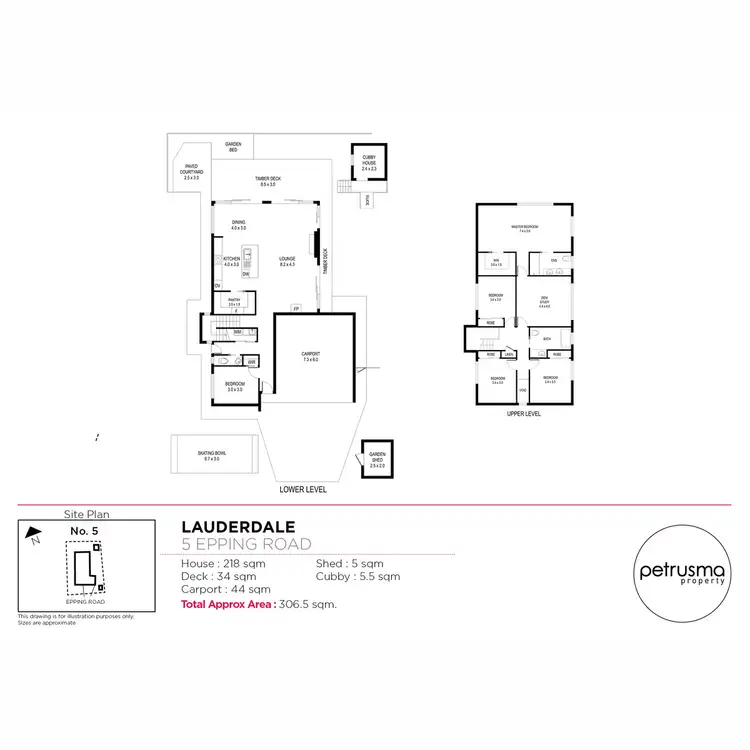 Floorplan of Homely house listing, 5 Epping Road, Lauderdale TAS 7021