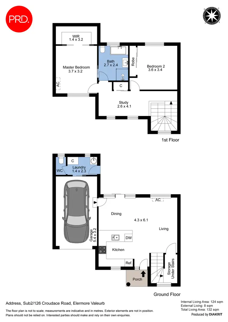 Floorplan of Homely townhouse listing, 2/126 Croudace Road, Elermore Vale NSW 2287