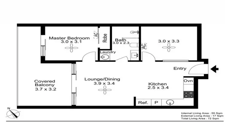 Floorplan of Homely apartment listing, 27/17 Carl Street, Woolloongabba QLD 4102