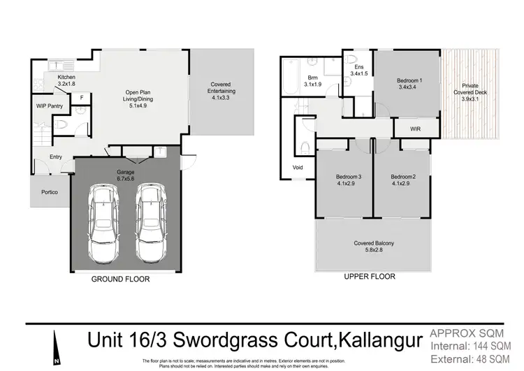 Floorplan of Homely townhouse listing, 16/3 Swordgrass Court, Kallangur QLD 4503
