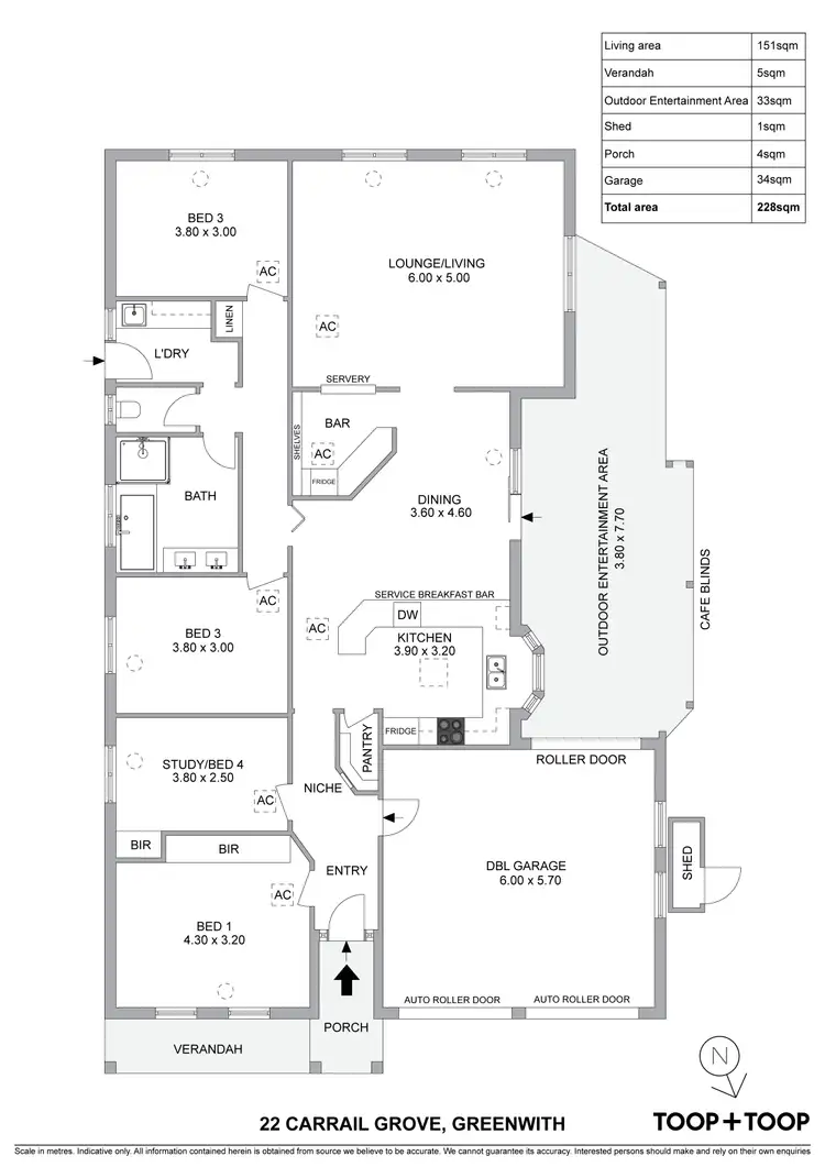 Floorplan of Homely house listing, 22 Carrail Grove, Greenwith SA 5125