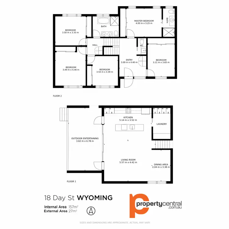 Floorplan of Homely house listing, 18 Day Street, Wyoming NSW 2250