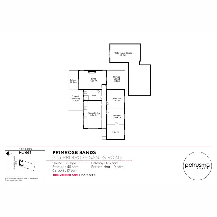 Floorplan of Homely house listing, 665 Primrose Sands Road, Primrose Sands TAS 7173