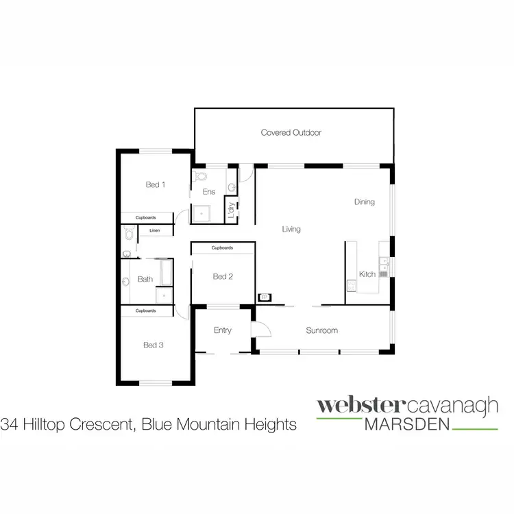 Floorplan of Homely house listing, 34 Hilltop Crescent, Blue Mountain Heights QLD 4350