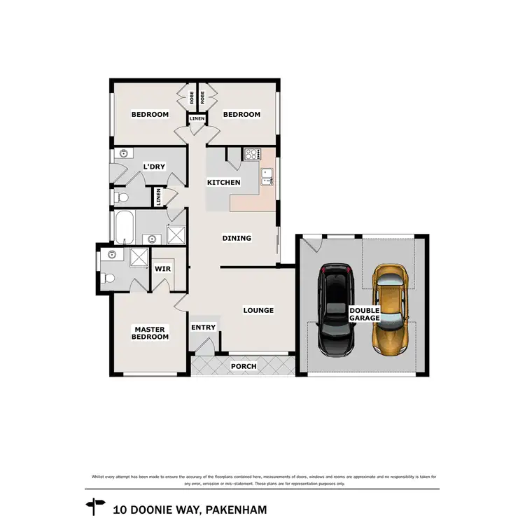 Floorplan of Homely house listing, 10 Doonie Way, Pakenham VIC 3810