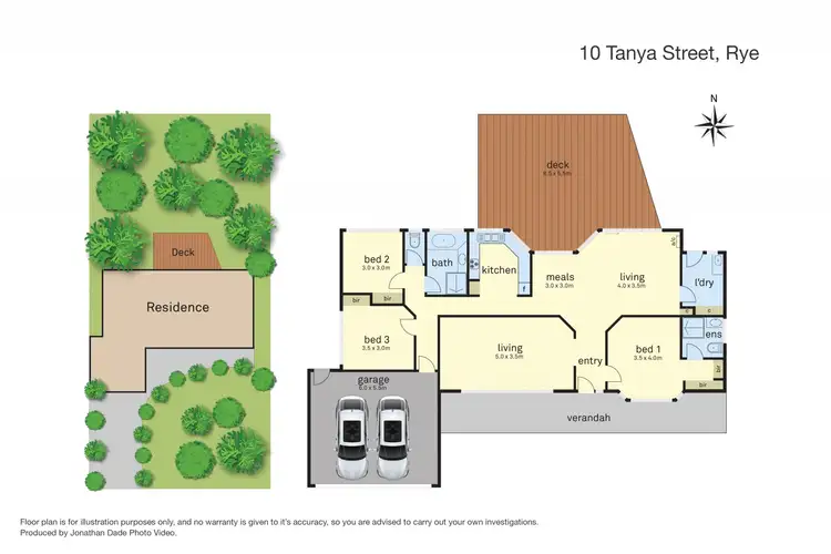 Floorplan of Homely house listing, 10 Tanya Street, Rye VIC 3941