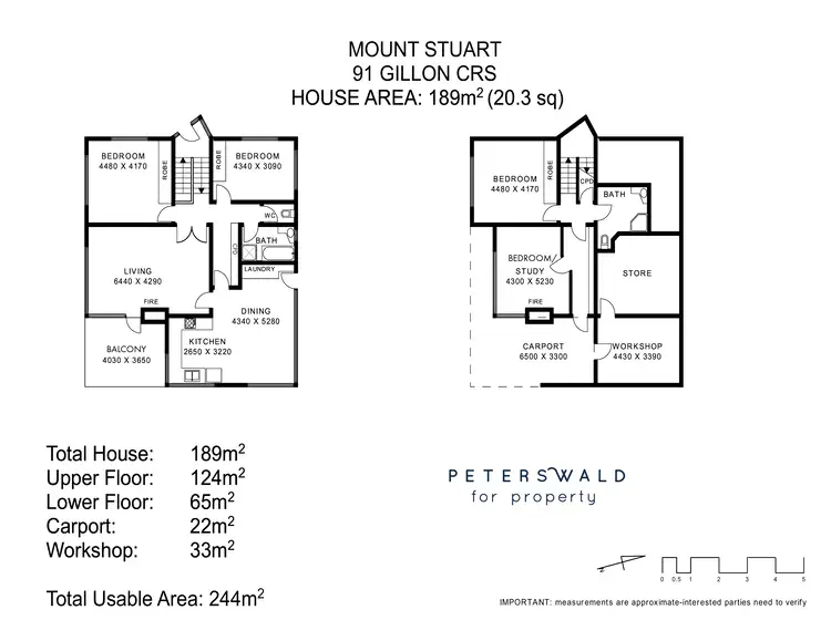 Floorplan of Homely house listing, 91 Gillon Crescent, Mount Stuart TAS 7000