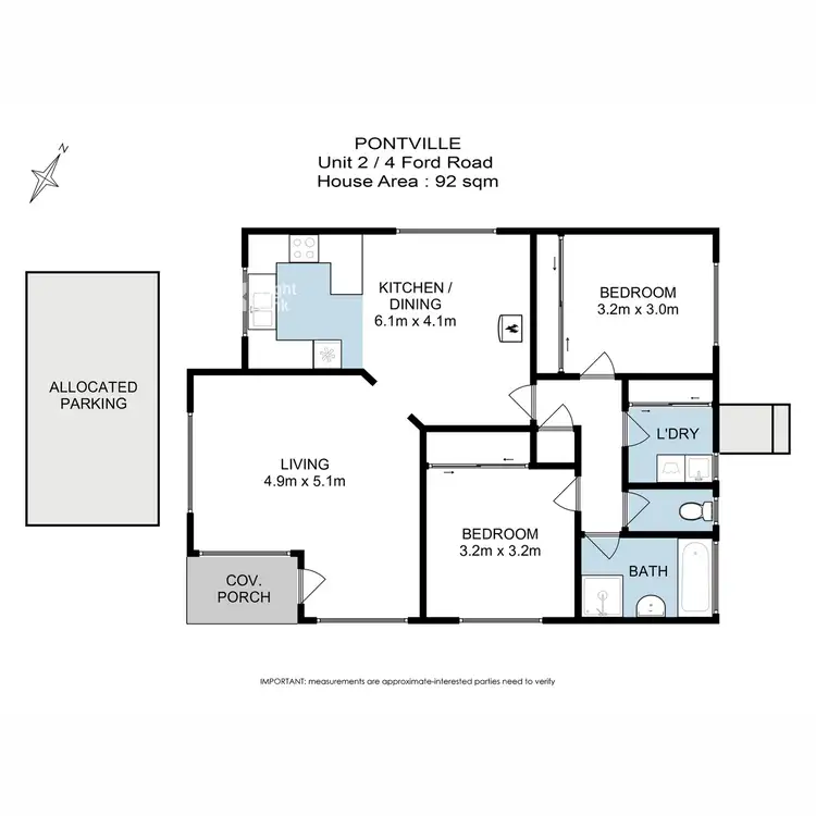 Floorplan of Homely villa listing, 2/4 Ford Road, Pontville TAS 7030