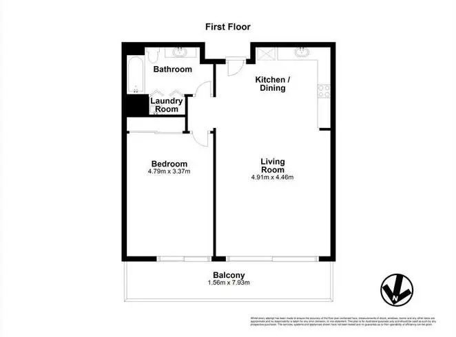Floorplan of Homely unit listing, 175/1-7 Moores Crescent, Varsity Lakes QLD 4227