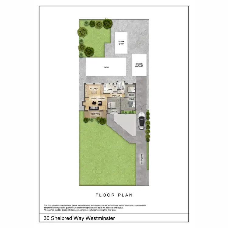 Floorplan of Homely house listing, 30 Shelbred Way, Westminster WA 6061