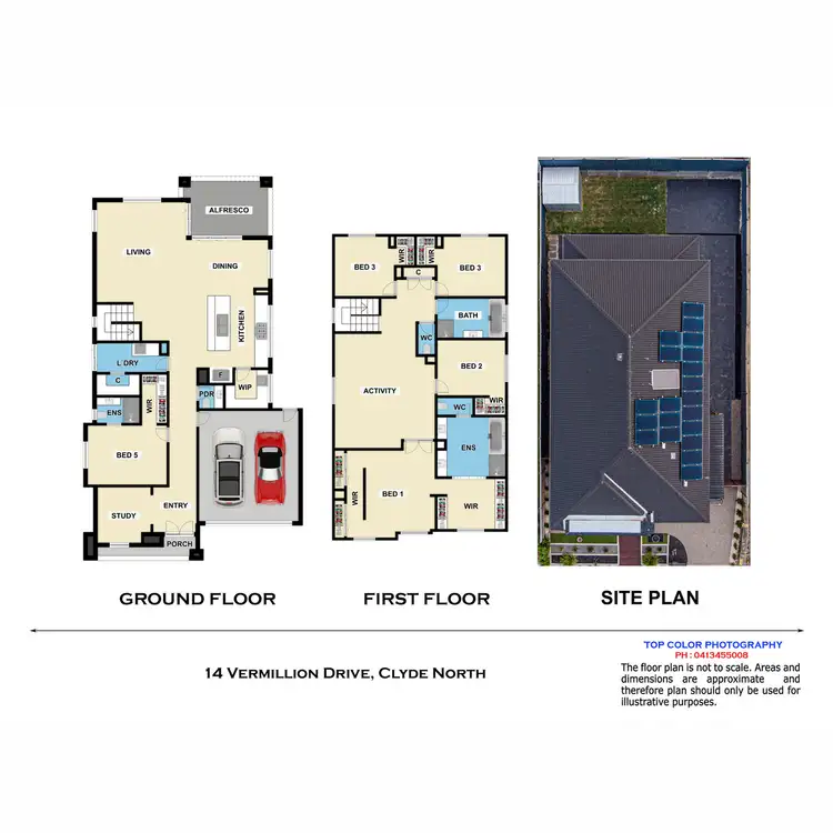 Floorplan of Homely house listing, 14 Vermillion Drive, Clyde North VIC 3978