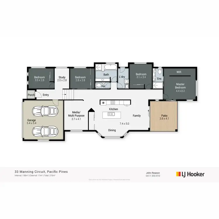 Floorplan of Homely house listing, 33 Manning Circuit, Pacific Pines QLD 4211