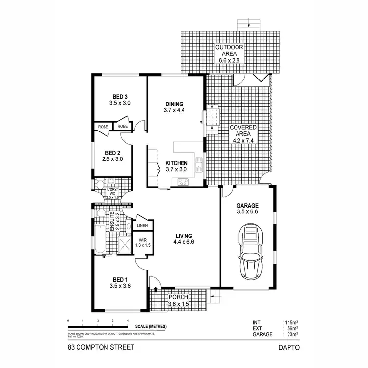 Floorplan of Homely house listing, 83 Compton Street, Dapto NSW 2530
