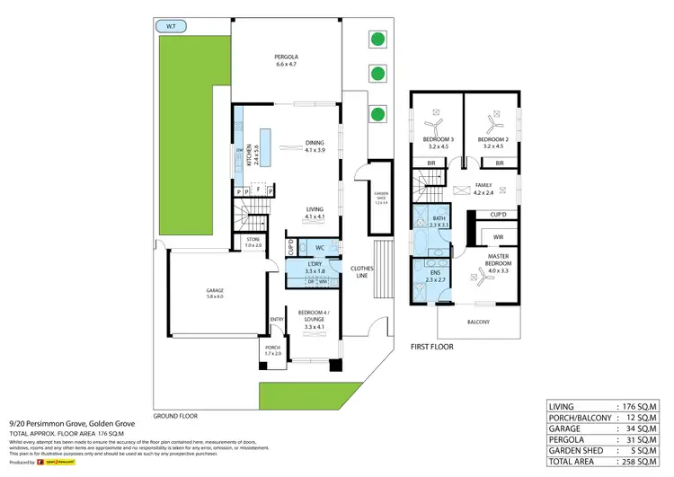 Floorplan of Homely house listing, 9/20 Persimmon Grove, Golden Grove SA 5125