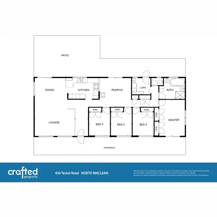 Floorplan of Homely house listing, 434 Teviot Road, North Maclean QLD 4280