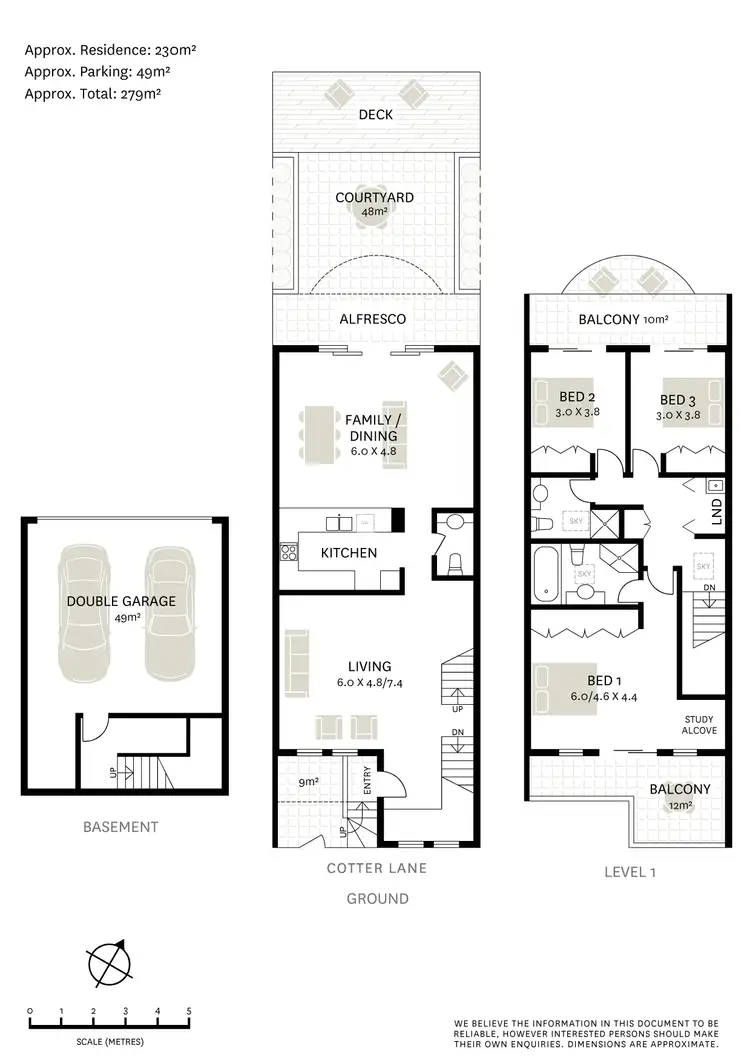 Floorplan of Homely townhouse listing, 4 Cotter Lane, Glebe NSW 2037