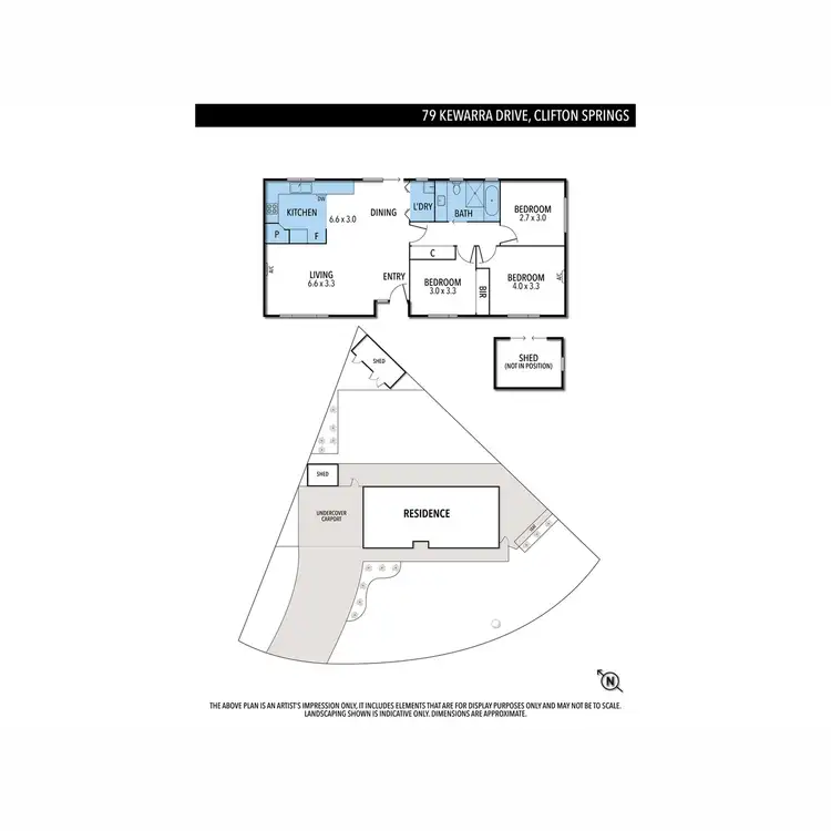 Floorplan of Homely house listing, 79 Kewarra Drive, Clifton Springs VIC 3222