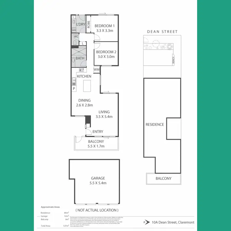 Floorplan of Homely villa listing, 10a Dean Street, Claremont WA 6010