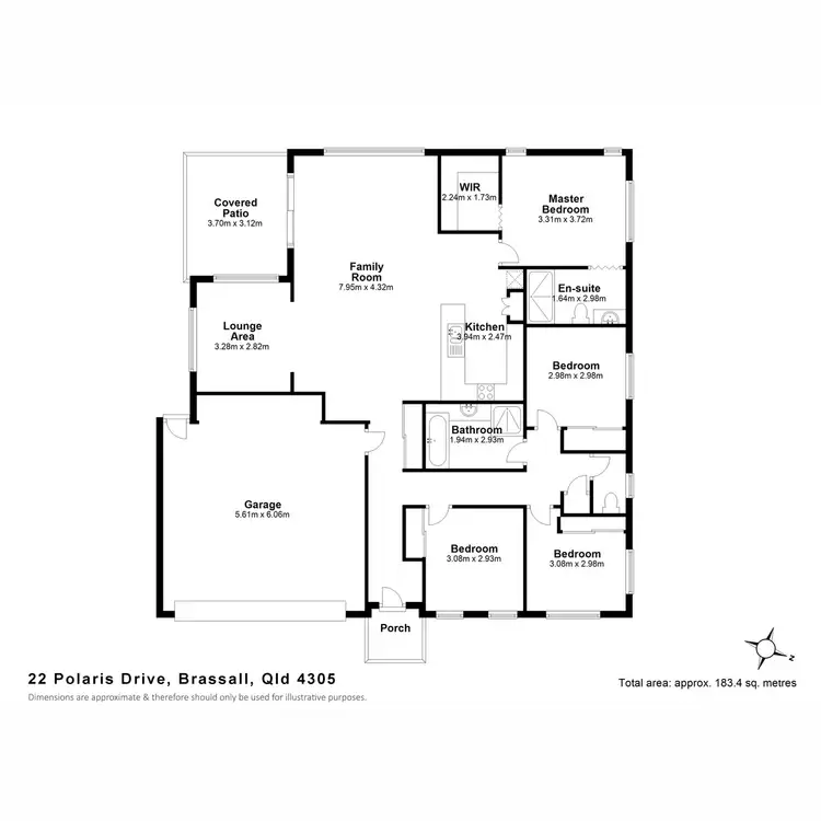 Floorplan of Homely house listing, 22 Polaris Drive, Brassall QLD 4305