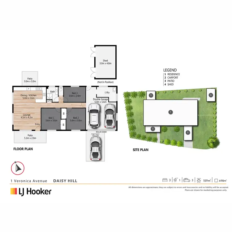 Floorplan of Homely house listing, 1 Veronica Avenue, Daisy Hill QLD 4127