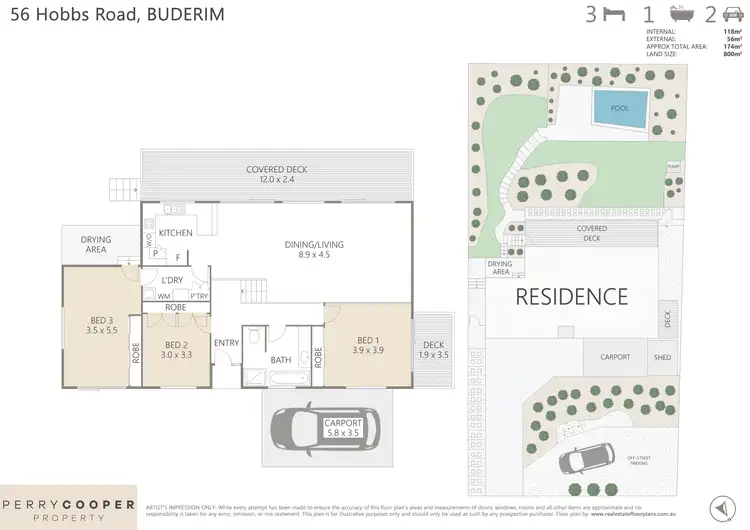 Floorplan of Homely house listing, 56 Hobbs Road, Buderim QLD 4556