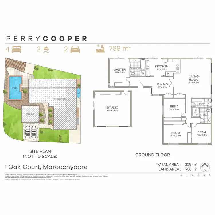 Floorplan of Homely house listing, 1 Oak Court, Maroochydore QLD 4558