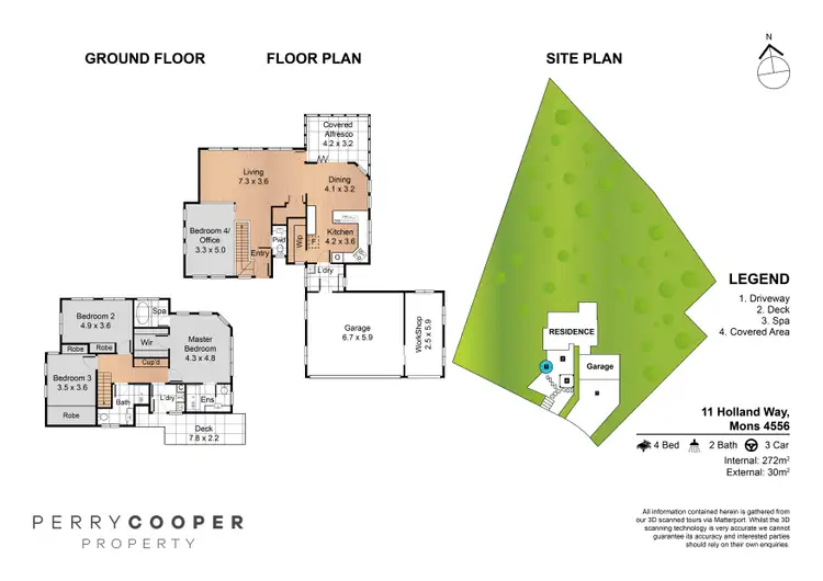 Floorplan of Homely house listing, 11 Holland Way, Mons QLD 4556