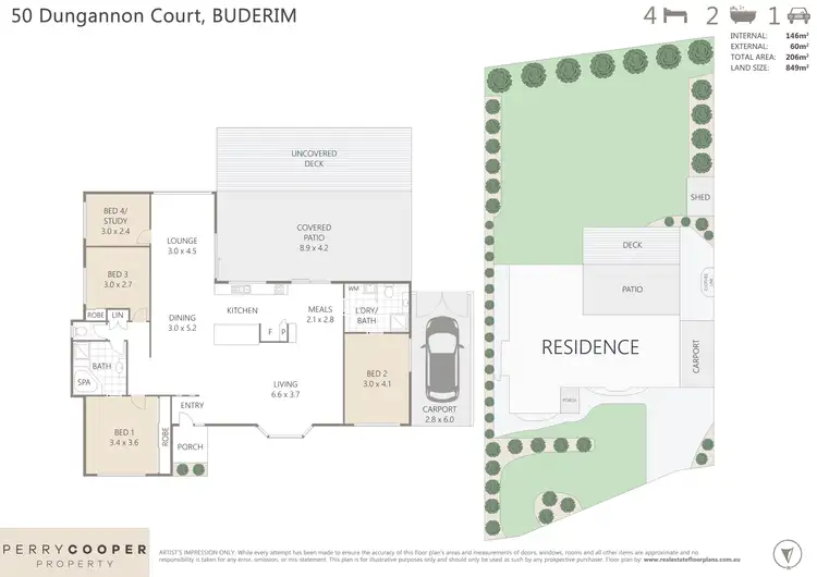 Floorplan of Homely house listing, 50 Dungannon Court, Buderim QLD 4556