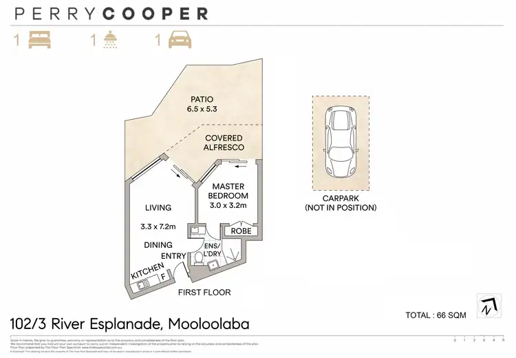 Floorplan of Homely unit listing, 102/3 River Esplanade, Mooloolaba QLD 4557