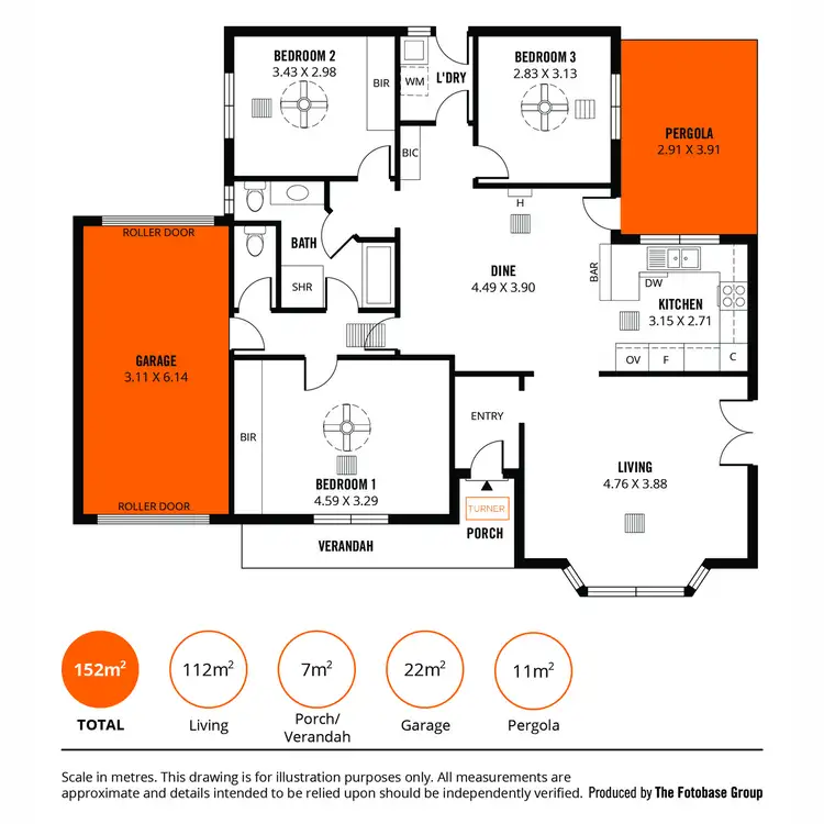 Floorplan of Homely unit listing, 1/3 Cuthero Terrace, Kensington Gardens SA 5068
