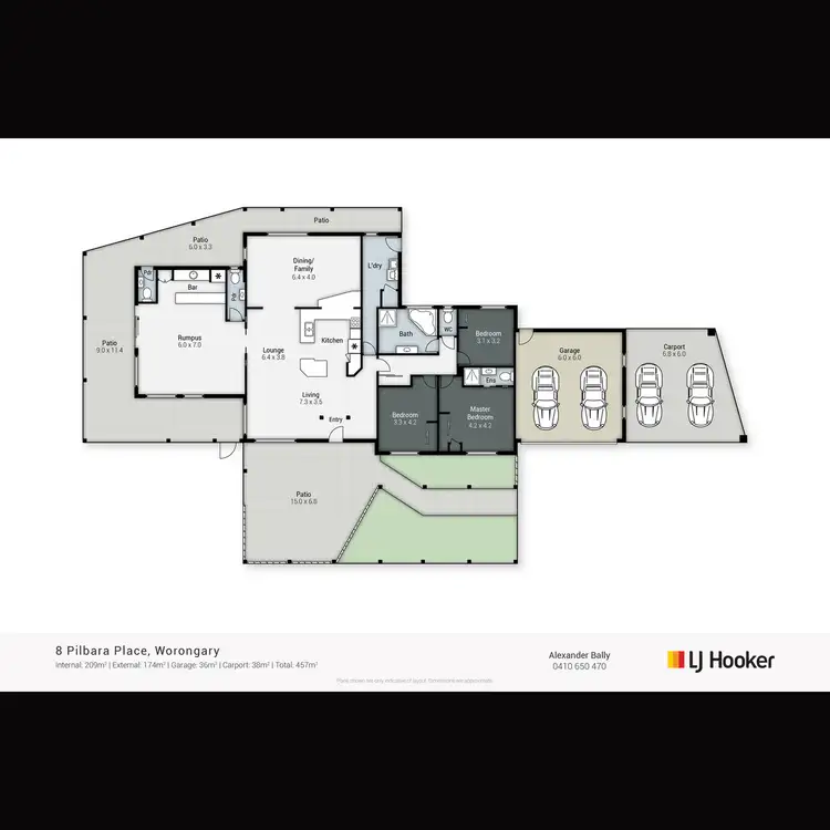 Floorplan of Homely house listing, 8 Pilbara Place, Worongary QLD 4213
