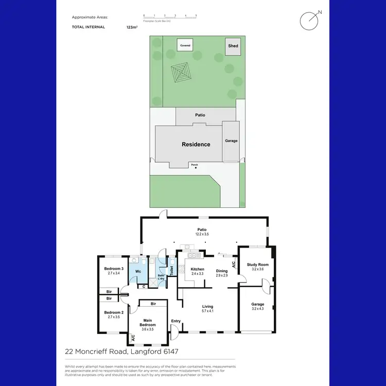 Floorplan of Homely house listing, 22 Moncrieff Road, Langford WA 6147