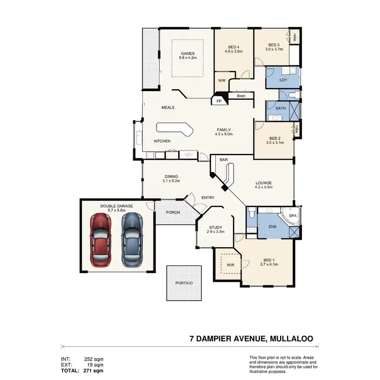 Floorplan of Homely house listing, 7 Dampier Avenue, Mullaloo WA 6027