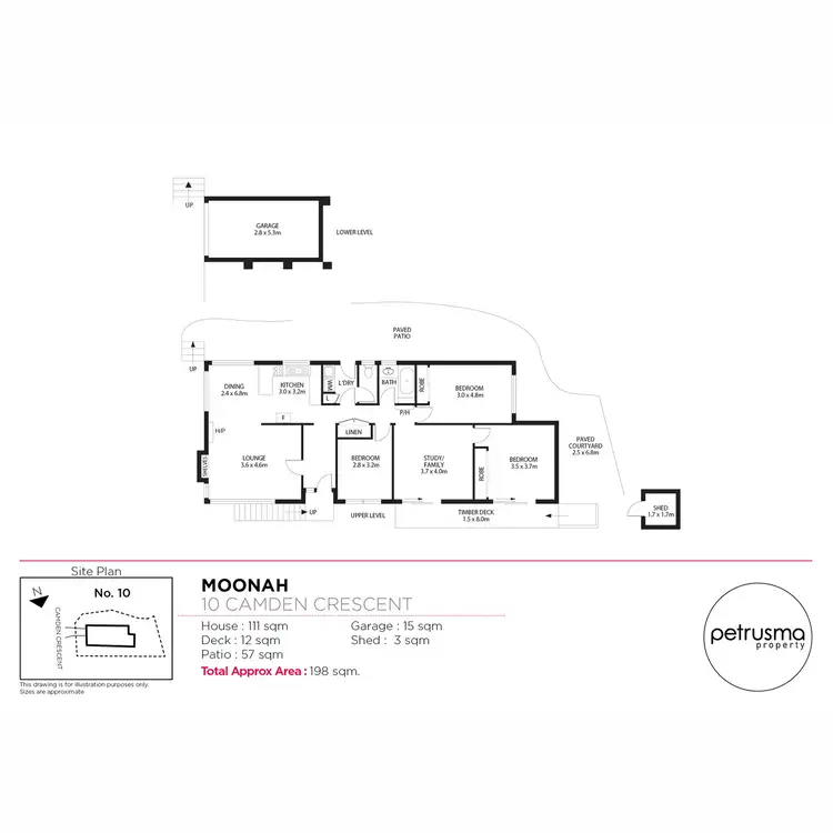 Floorplan of Homely house listing, 10 Camden Crescent, Moonah TAS 7009